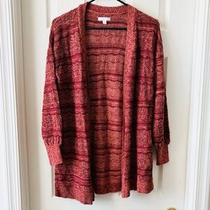 ❣️NEW LISTING❣️ LC Lauren Conrad Rust/Red Textured Cardigan